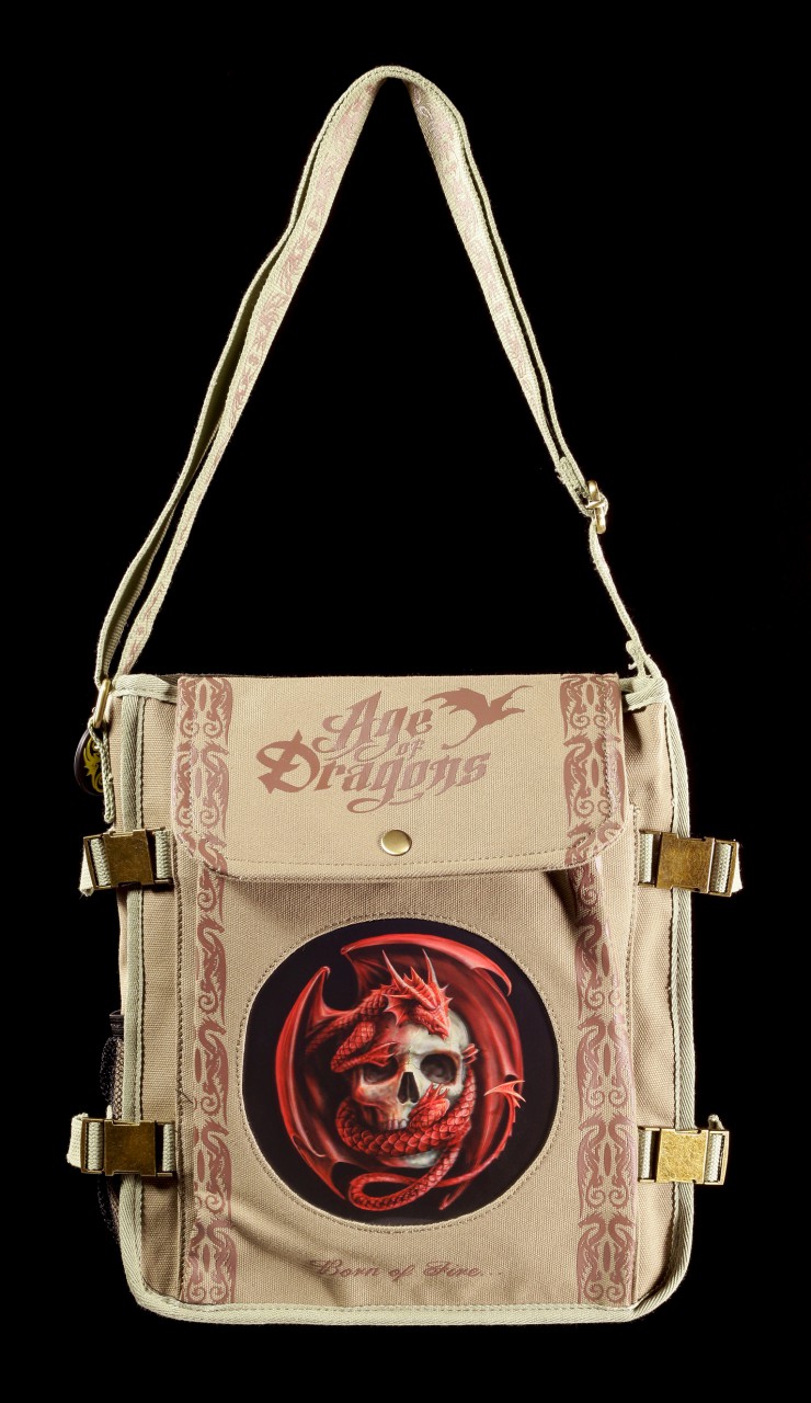 Side Bag with 3D Picture - Dragon and Skull
