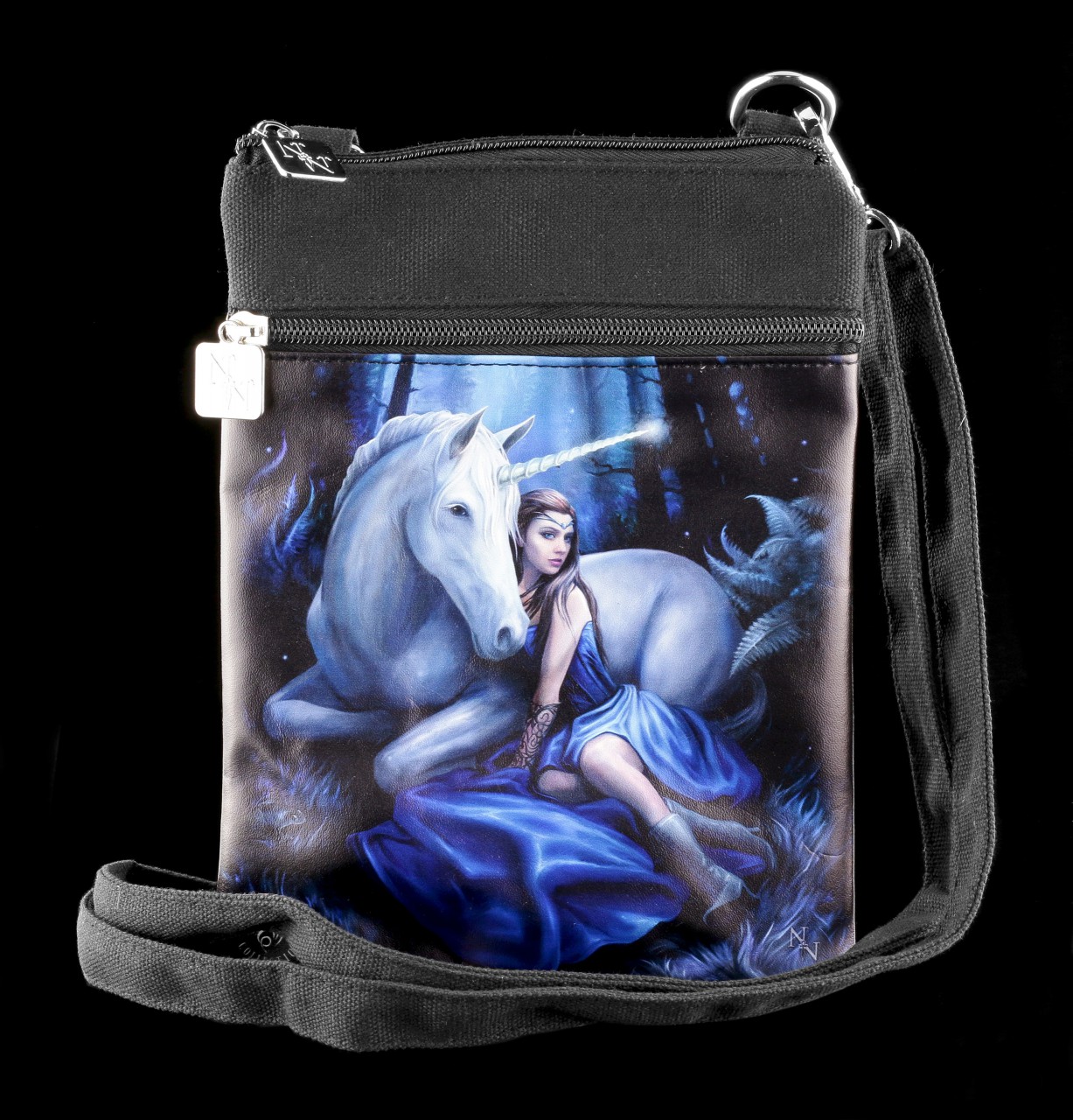 Small Shoulder Bag with Unicorn - Blue Moon