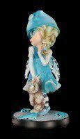 Fairy Figurine with Teddy - Blue Monday