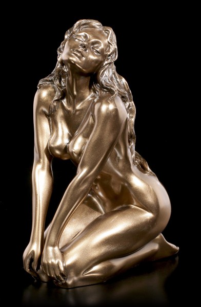Female Nude Figurine - Sitting with her Hands on Legs