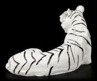 White Tiger Figurine - Lying on the Floor
