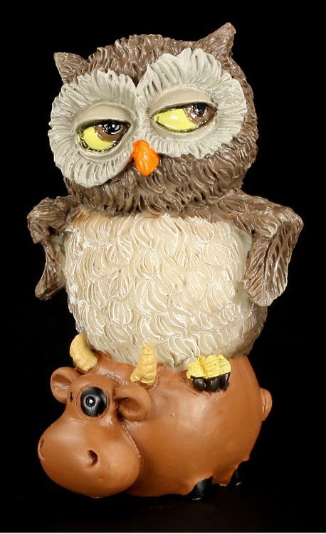 Taurus Zodiac Sign Owl - Funny Figurine