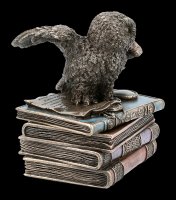 Box - Snow Owl on old Books