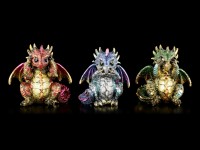 Small Dragon Figurines Set of 3 - No Evil