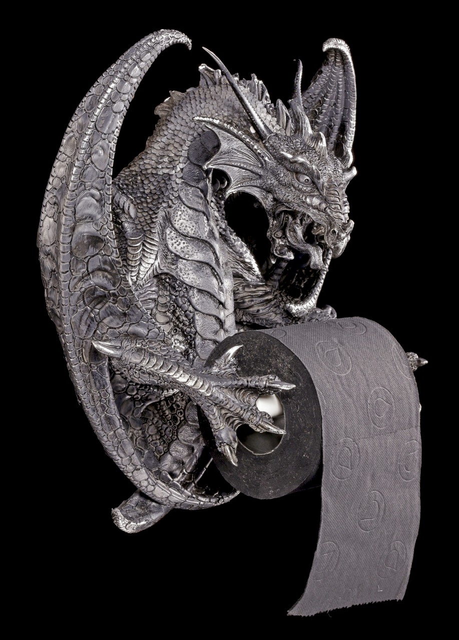 Drachen Toilettenpapierhalter - Old Wise Dragon
