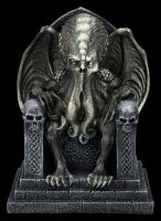 Cthulhu Figurine sits on Throne