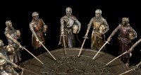Round Table - King Arthur with 12 Knights