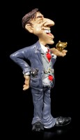 Funny Job Figur - Geschäftsmann mit Goldschwein