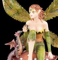 Fairy Figurine - Dracolia with Dragon