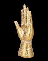 Hamsa Hand goldfarben 26 cm