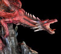 Large Dragon Figurine - Red Fury