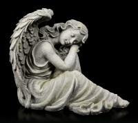 Engel Gartenfigur - Träumend