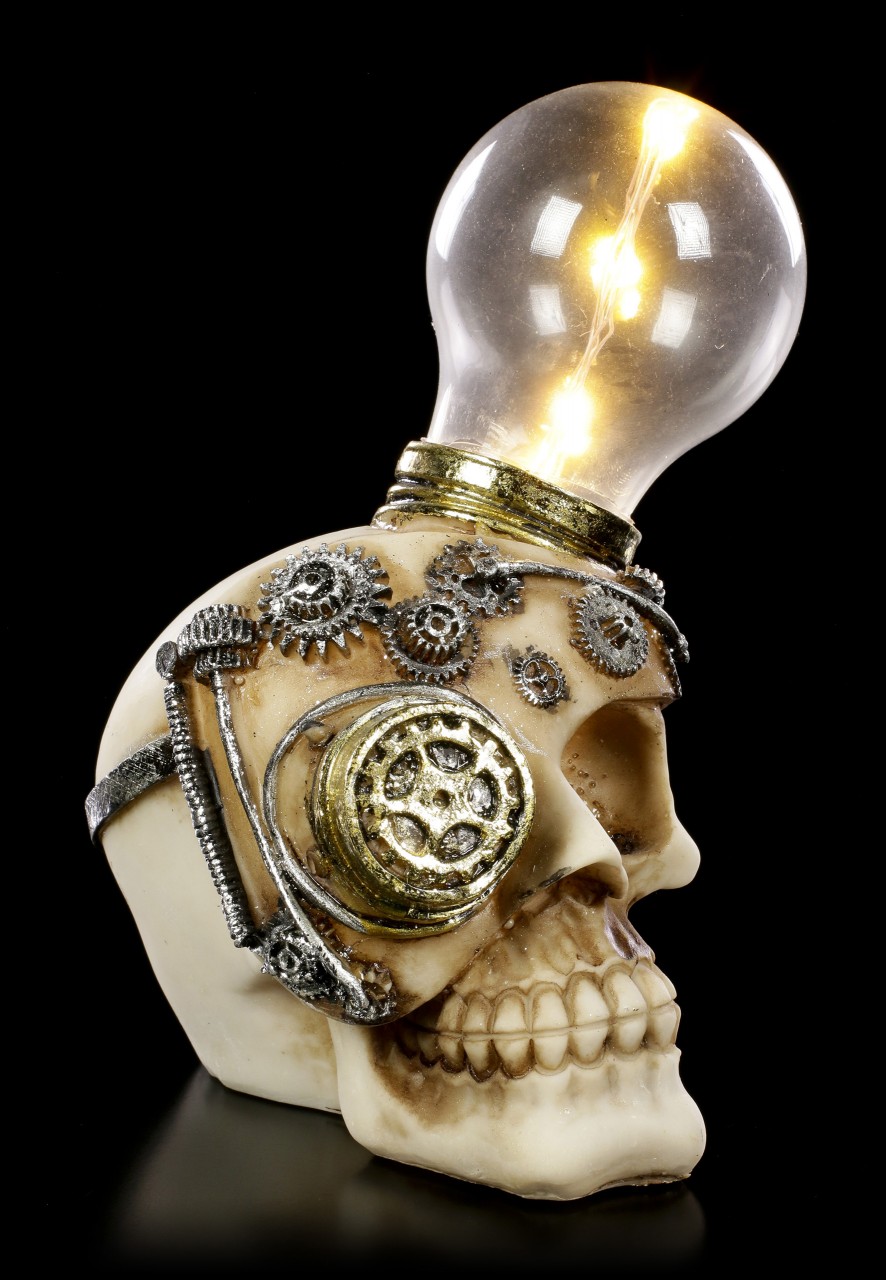 Steampunk Skull with LED - Light Minded
