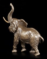 Elephant Figurine - Running bronzed