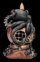 Backflow Incense Burner - Octopus on Diving Helmet