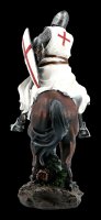 Tempelritter Figur auf Pferd mit Schwert