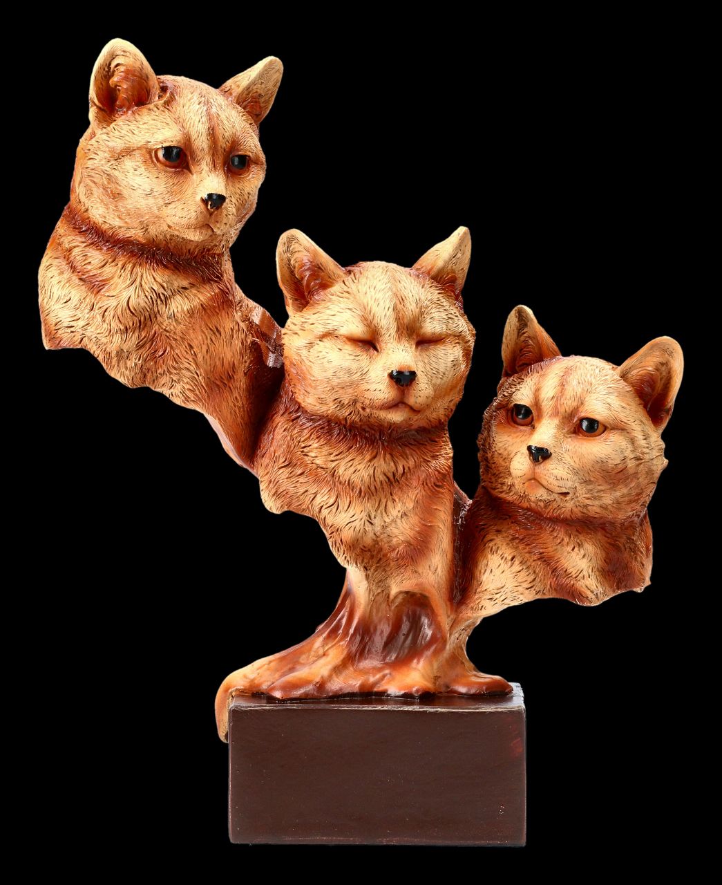 Katzen Büste Dekofigur - Feline Trio