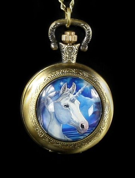 Fantasy Pocket Watch with Unicorn - Sacred One