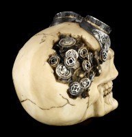 Skull with Gear Wheels - Steampunk Goggles