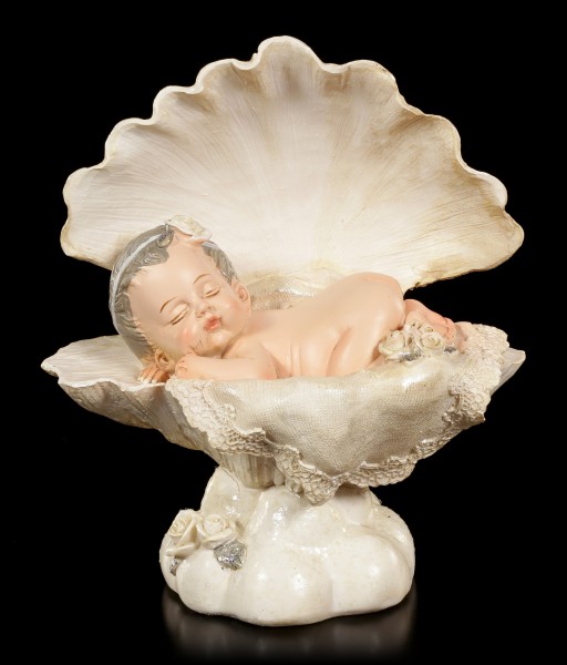 Baby Figurine - Sleeping in Shell