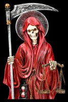Santa Muerte Figurine - red