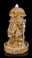 Backflow Incense Cone Holder - Skulls in Wooden Look