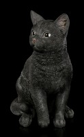 Sitzende schwarze Katzen Figur
