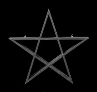 Wandregal - Schwarzes Pentagramm