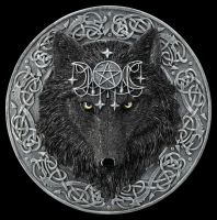 Wall Plaque Coven - Black Wolf