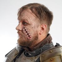 Latex Face Part - Battle Wounds Set of 4