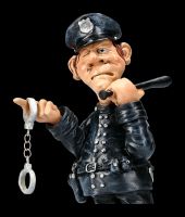 Funny Job Figurine - Policeman with Handcuffs