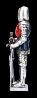 Pewter Knight Figurine - Templar with Shield colored