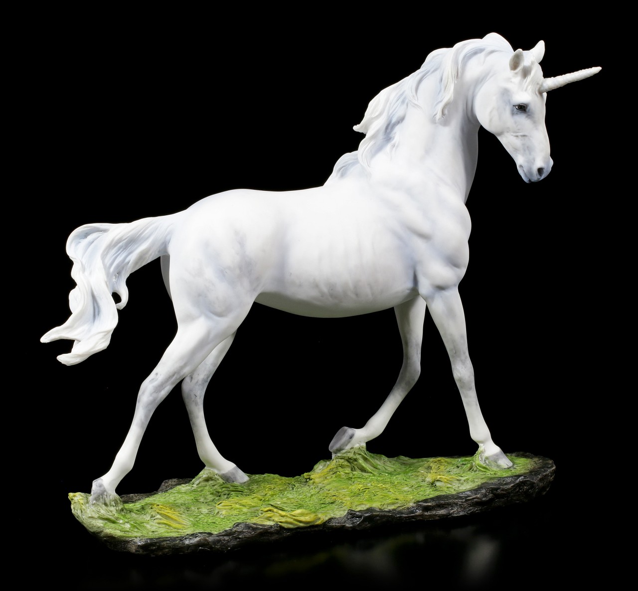 White Unicorn Figurine - Proudly on Meadow