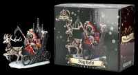 Sensenmann Weihnachtsfigur im Schlitten - Slay Bells