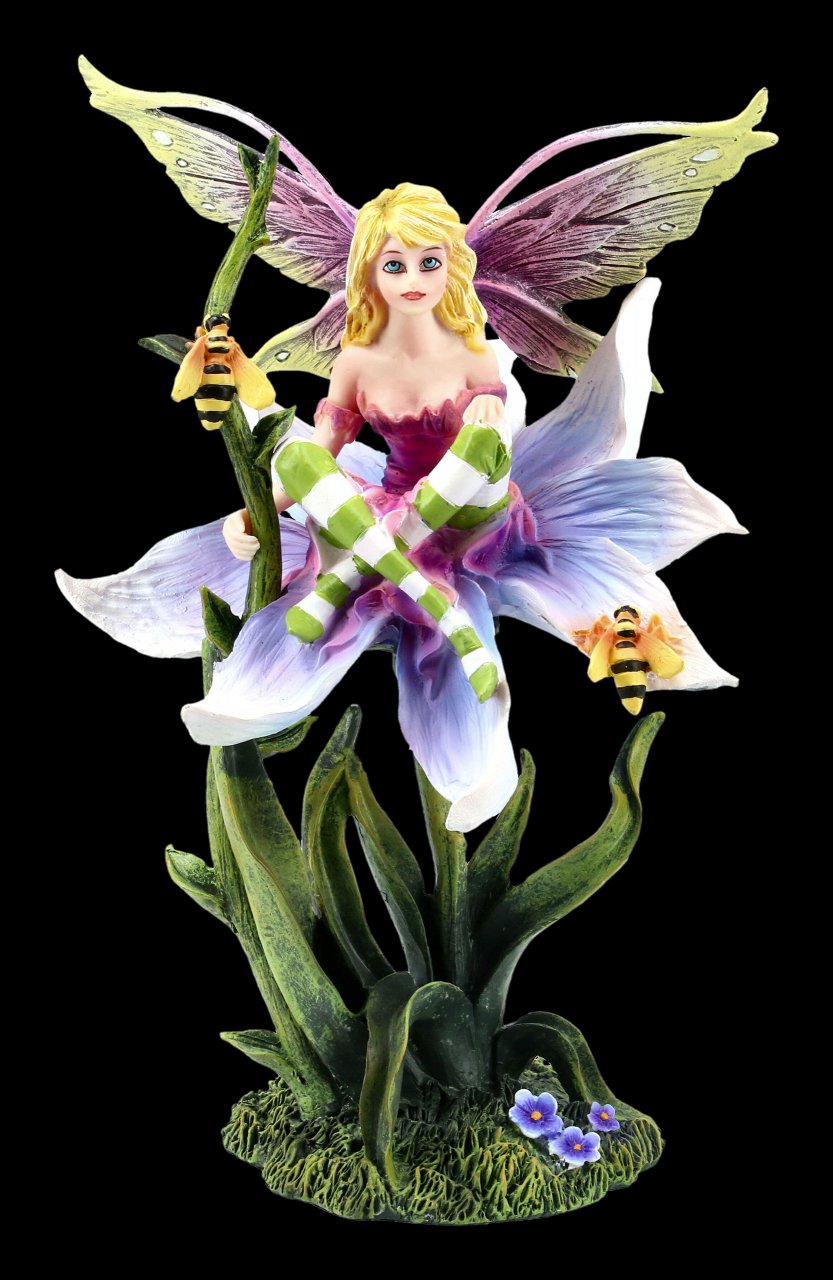 Elfen Figur - Sala sitzend auf Blume