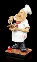 Funny Job Figurine - Chef stirs Sauce