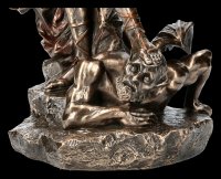 Große Erzengel Michael Figur - bronziert