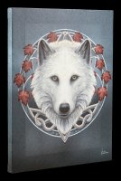 Small Canvas with Wolf - Guardian of the Fall