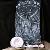 Fluffy Blanket with Baphomet
