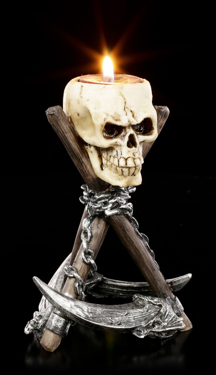 Skull Tealight Holder - Reapers Rest