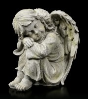 Angel Garden Figurine - Sleeping Child left