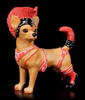 Lustige Hunde Figur - Showgirl Chihuahua