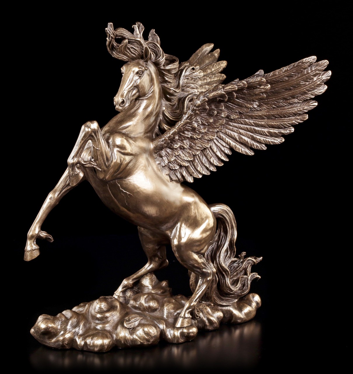 Pegasus Figur bäumt sich auf