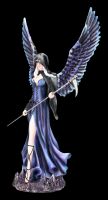 Dark Angel Figurine - Dark Mercy with Scythe blue