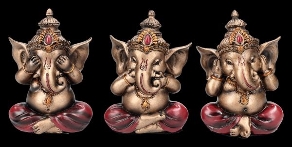 Ganesha Figuren Set - Nichts Böses