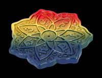 Räucherhalter - Meditation regenbogenfarben
