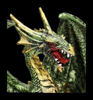 Green Dragon Figurine with Hatchlings