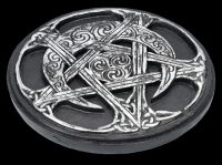 Räucherstäbchenhalter - Pentagramm mit Halbmond