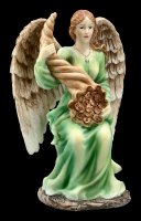 Engel Figur - Fortuna mit Goldmünzen