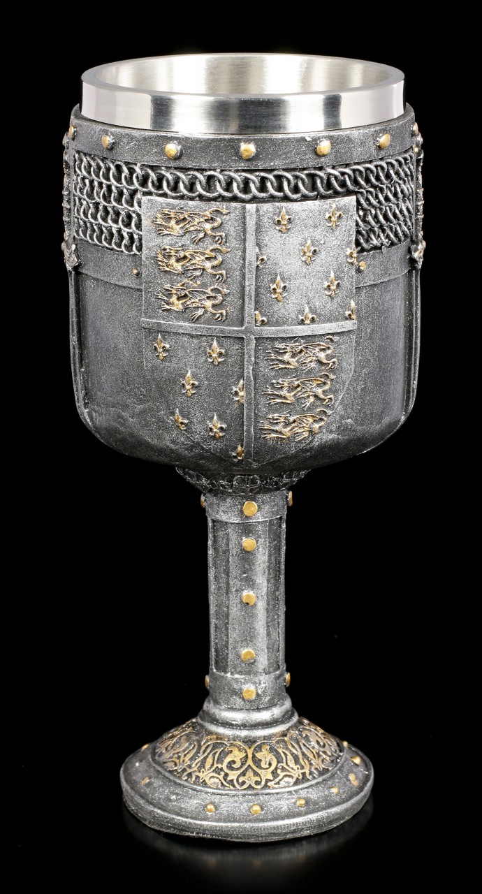 Large Medieval Goblet - Shield of the Realm